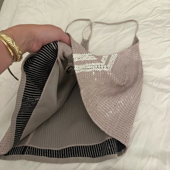 Tibi Sequin Razor Back top - Picture 3 of 9